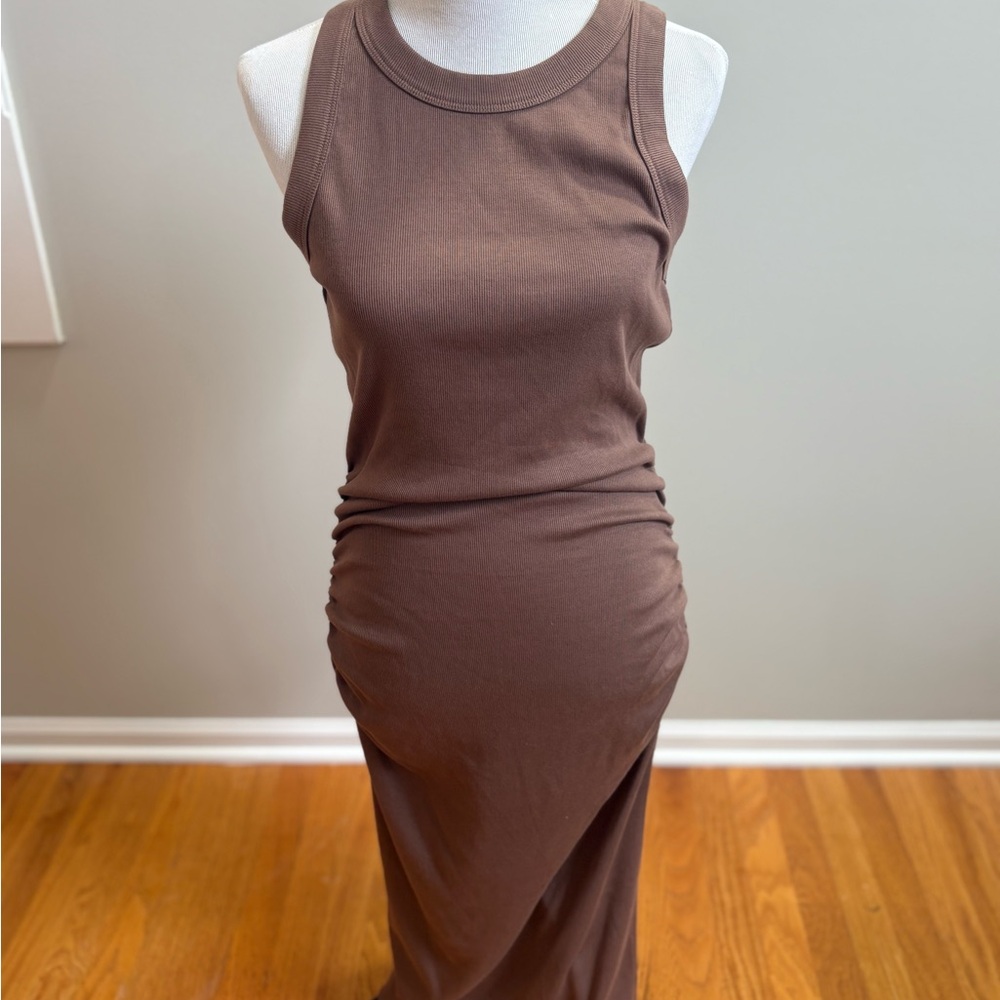Michael Stars Chocolate Brown Midi Dress